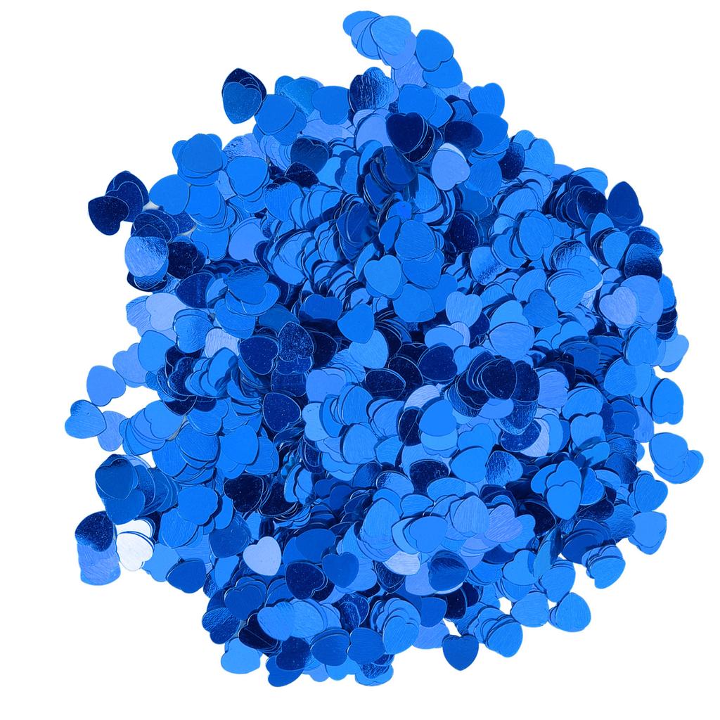 3000Pcs HeartShaped Confetti Wedding Valentine"s Day Sequins Sprinkle Part Decoration Supplies(Blue