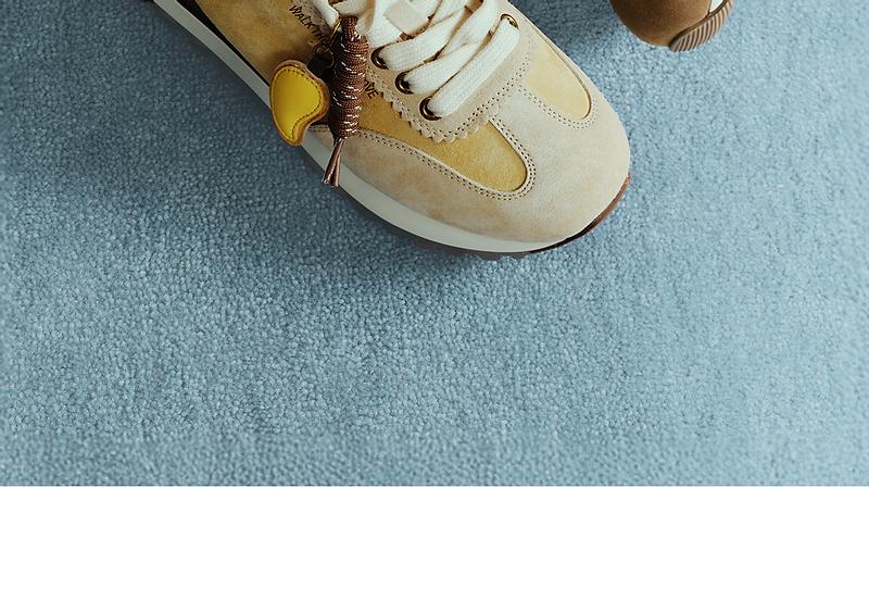 TATA/He She 2026 Spring Thick Soled Forrest Gump Shoes Women's Breathable Casual Sports Shoes