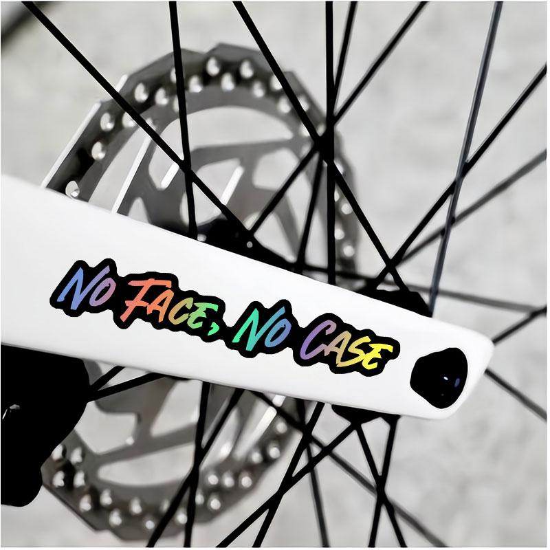 1PC NO FACE NO CASE Motorcycle helmet Stickers Waterproof Bicycle Top Tube Motorbike Fuel Tank Universal Durable Vinyl Decals