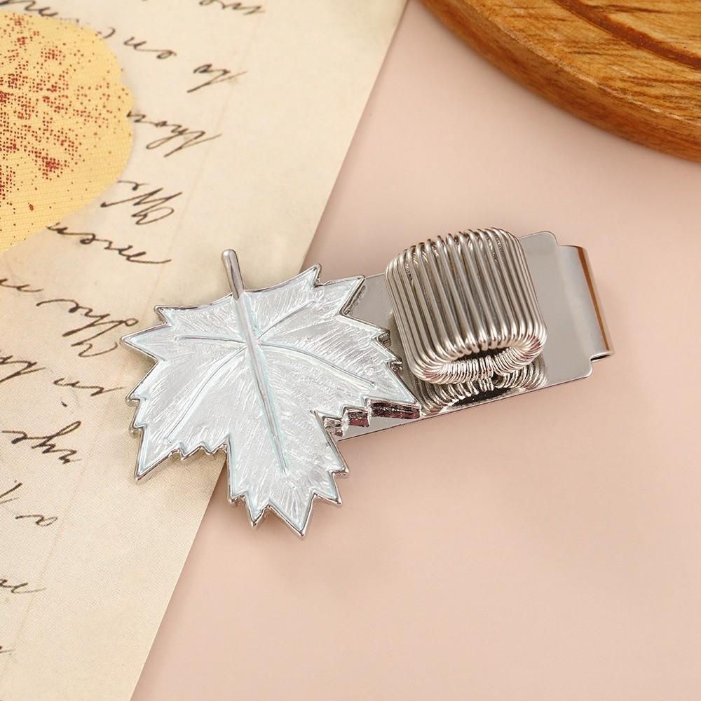 Metal Spring Pen Clips Bookmark Pen Loop Holder Cute Pencil Holder Stationery Supplies