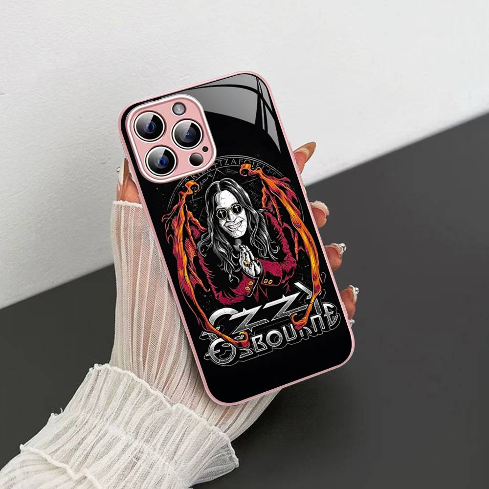 Retro Band O-Ozzy O-osbourne Fashion Tempered Glass For Iphone 14 13 12 11 Pro Mini XS MAX 14Plus X XS XR Cover