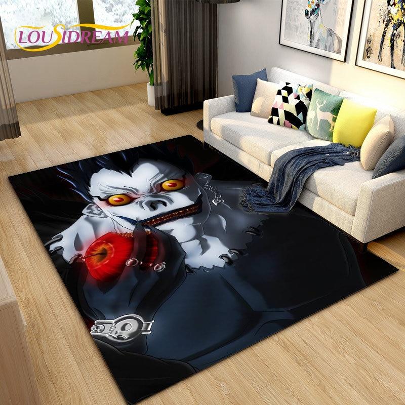 Anime Death Note Area Rug Large,Carpet Rug for Living Room Sofa Children's Room,Kitchen Bathroom Doormat Soft Non-slip Floor Mat