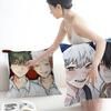 The Summer Hikaru Died Anime Pillow Covers Cartoon Sofa Decorative Home Double-Sided Printing Short Plush Cute Cushion Cover