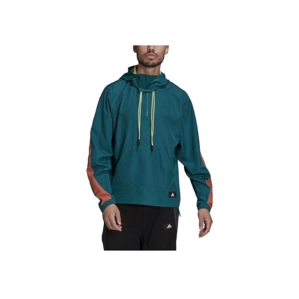 Adidas Casual Sports Long Sleeve Sweatshirt Men Tops Blue HB6574
