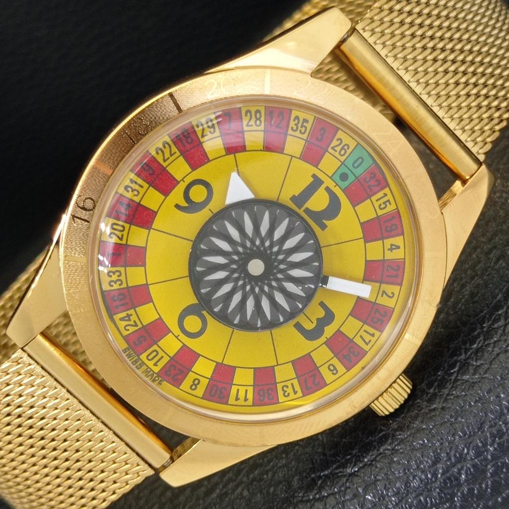 

ВИНТАЖНЫЕ ШВЕЙЦАРСКИЕ МУЖСКИЕ ЧАСЫ С РУЧНЫМ ЗАВОДОМ POKER FACE ЖЕЛТОГО ЦВЕТА a701165-5 R205b-a701165