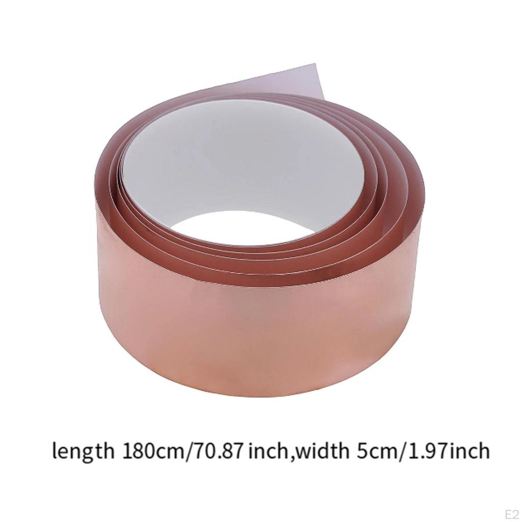 Copper Foil Tape Compact for Crafts Emi Shielding Noise Reduction,Multipurpose Portable Electric