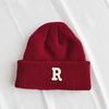 Popular Letter Beanie Hat for Female Y2K Girl Winter Autumn Thick Crochet Hat Soft Breathable Women Casual Skull Cap