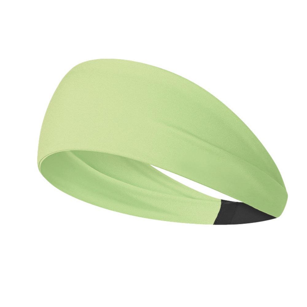 Moisture Absorbing Stretchy Sweatband Non Slip Women‘s Sports Hairband Running светло-зеленый