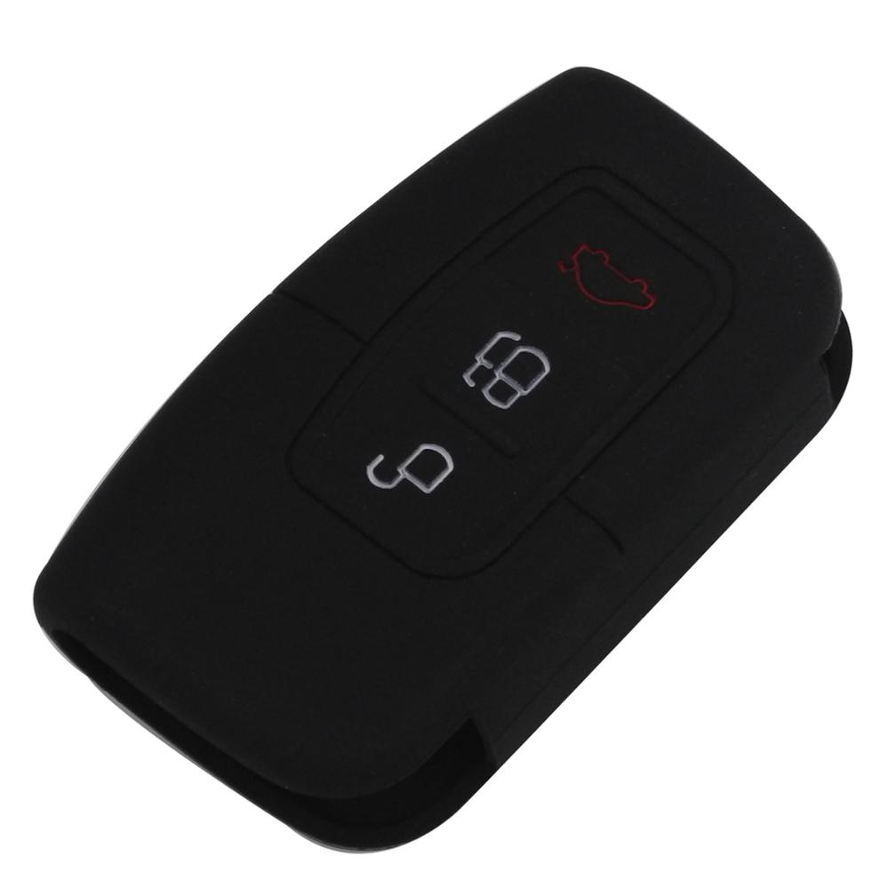 Jingyuqin Novinka 3tlačítkové dálkové silikonové pouzdro na klíč od auta Smart Key pro Ford