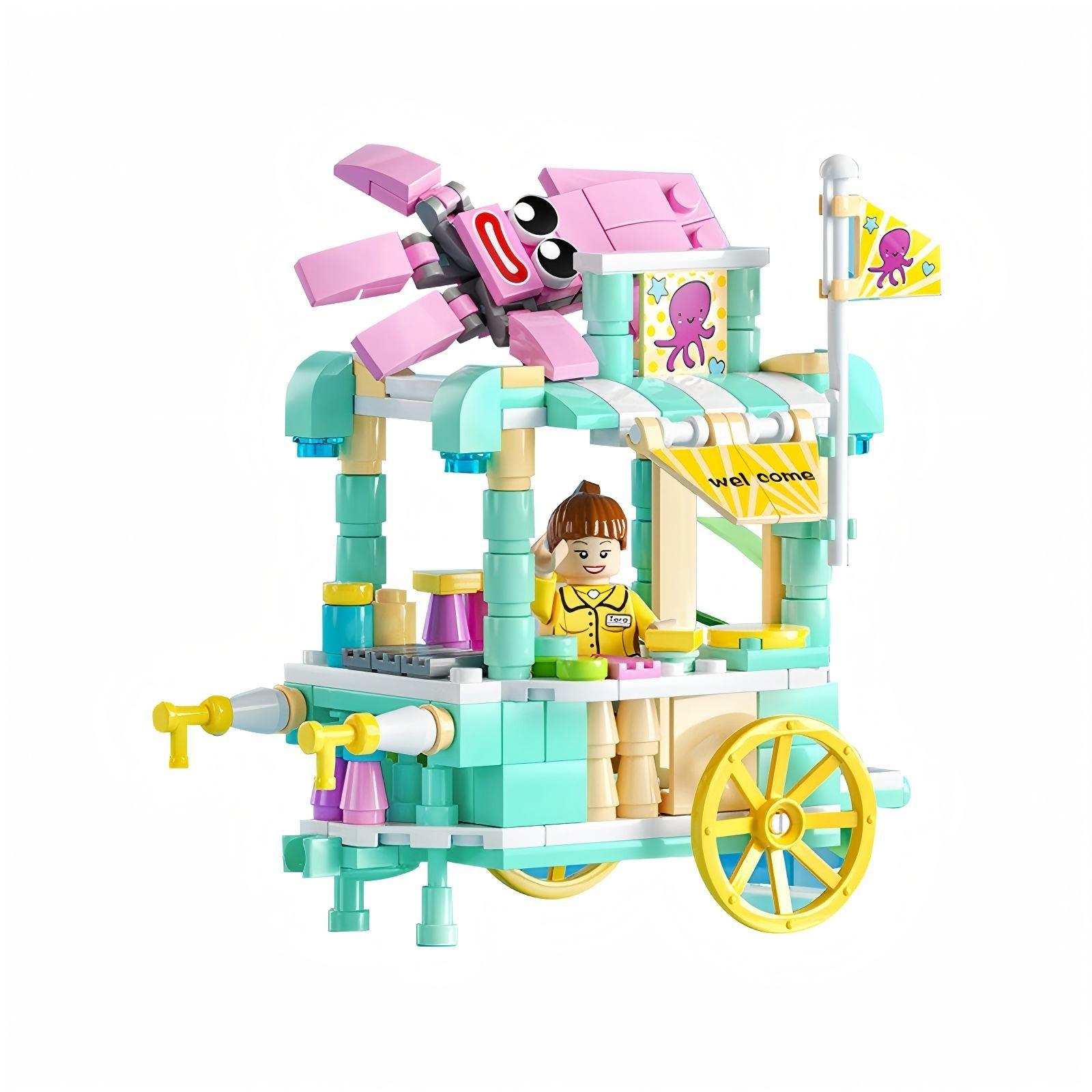 

Универсальные модели-конструкторы «Уличная сцена», игрушки-конструкторы из мелких деталей для детей, подарки для мальчиков и девочек One Size зелёный