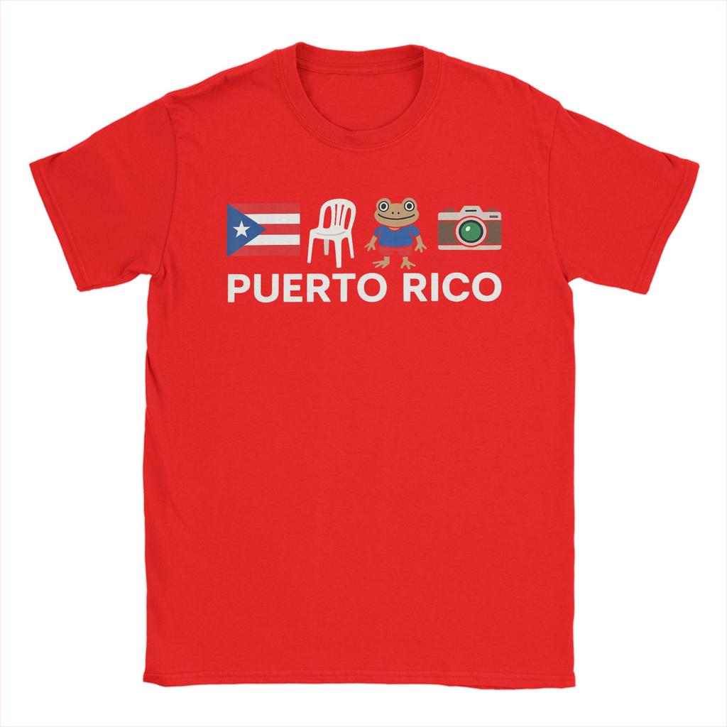 Bad Bunny Puerto Rico Coqui Frog Boricua Puerto Rican Flag Taino Cotton T Shirt For Mens T Shirts Tees Oversized Clothes