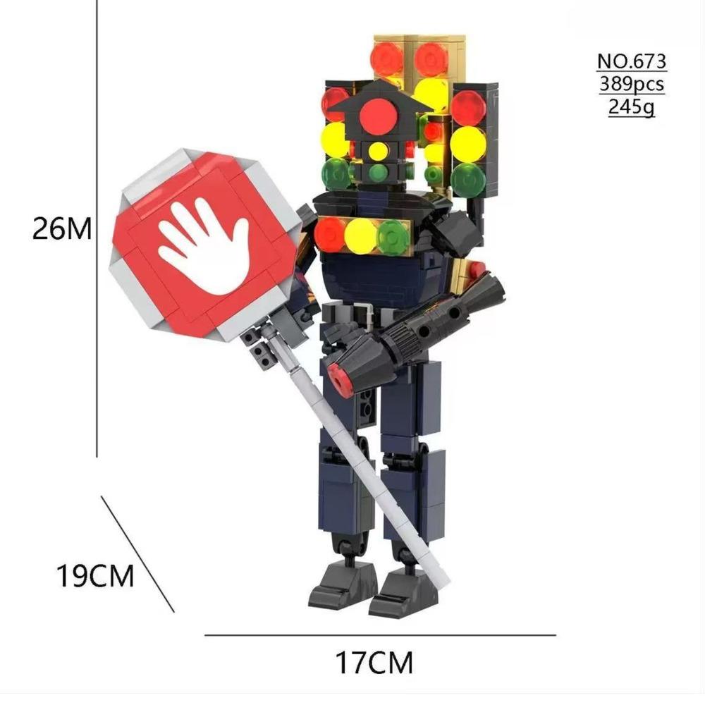 Skibidi Toilet Building Blocks Skibidi Toilet Assemblable Figurines Building Block Moc Skibidi Toilet Birthday Christmas Gift