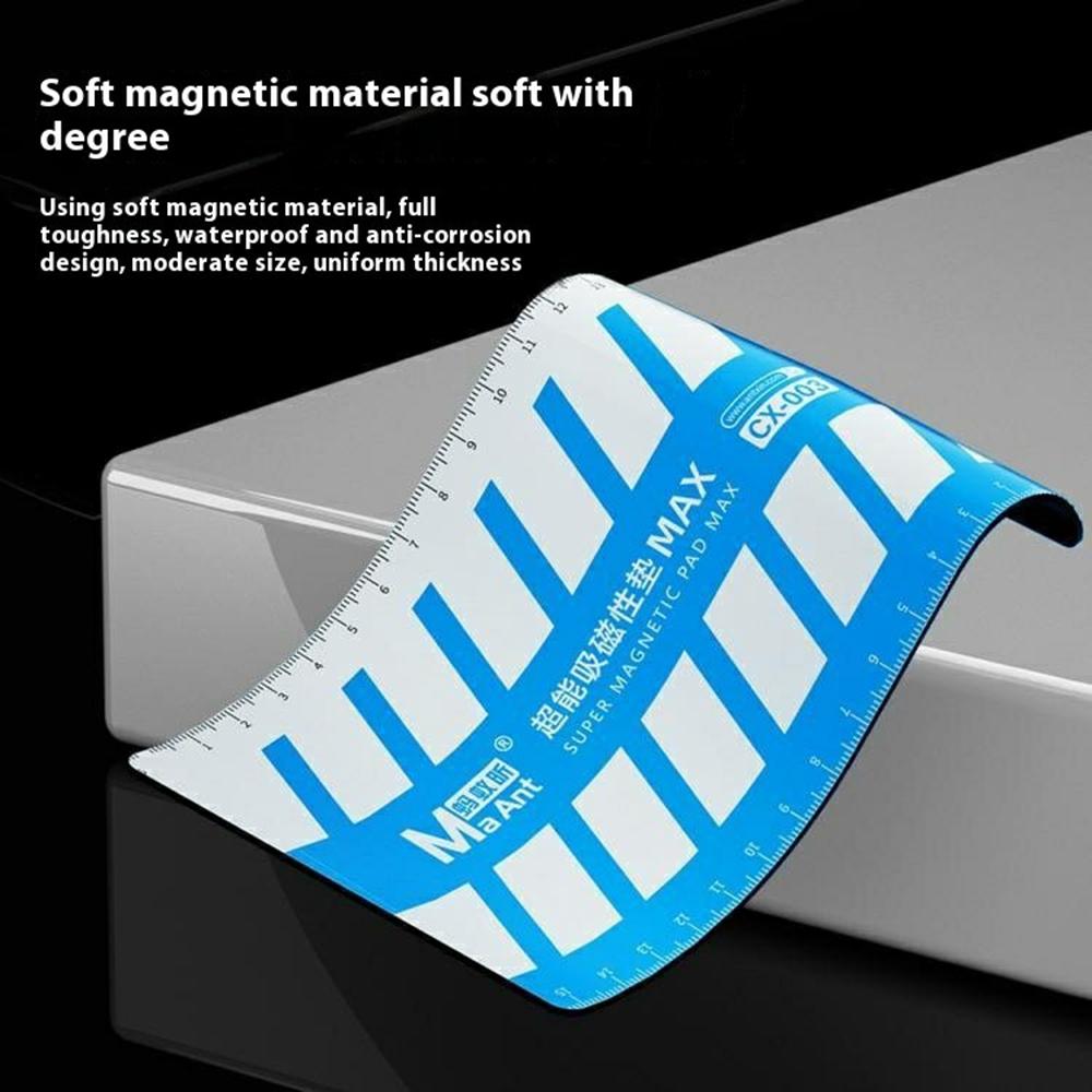 MAANT XC-003 Magnetic Screw Organizer Pad Anti-Fall Screws Storage Mat with Measuring Scale