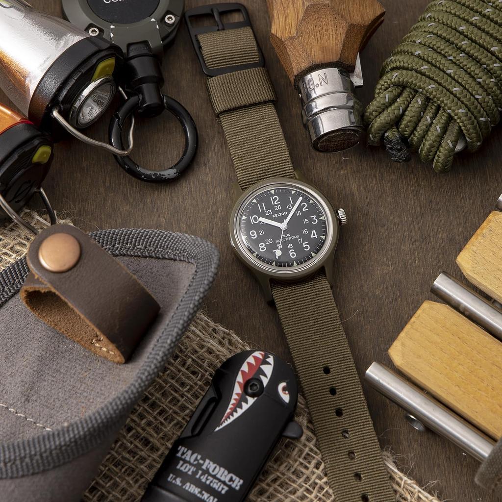 Jungle Camper Watch 9123242J Khaki [Kelton] Men's [Item]