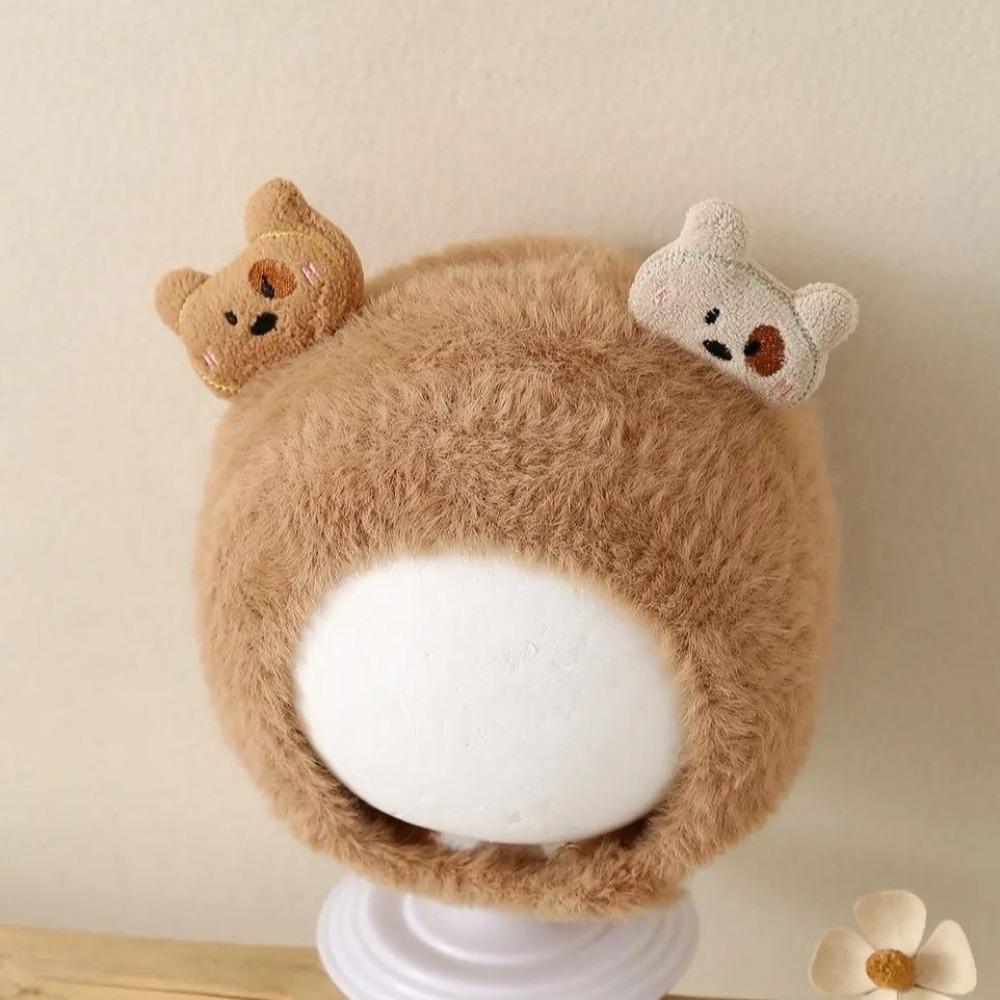 Plush Infant Beanie Cartoon Earflap Hat Cute Baby Hat Baby