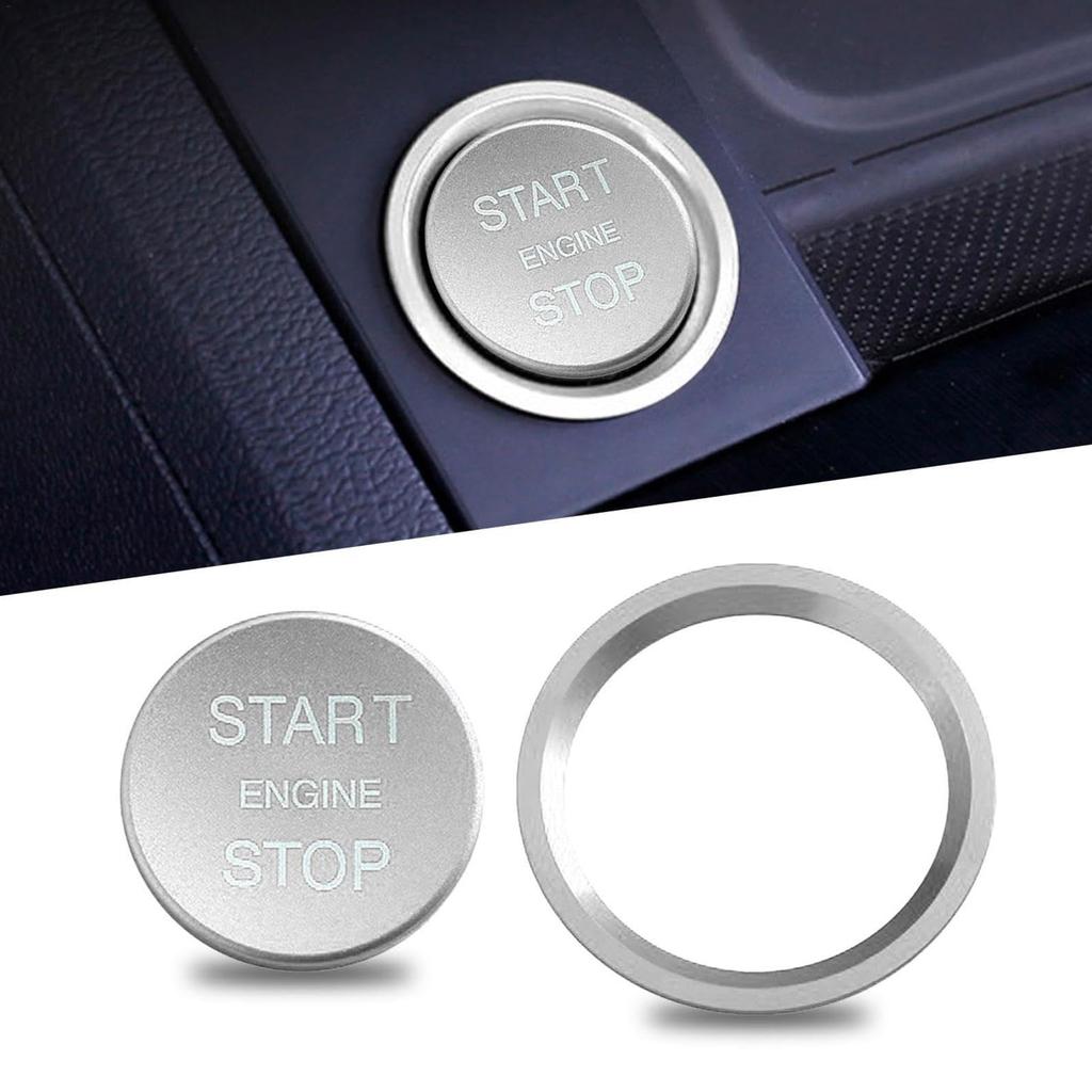 MLqkpwy Engine Button Cover Car Engine Start Button Cover Aluminum