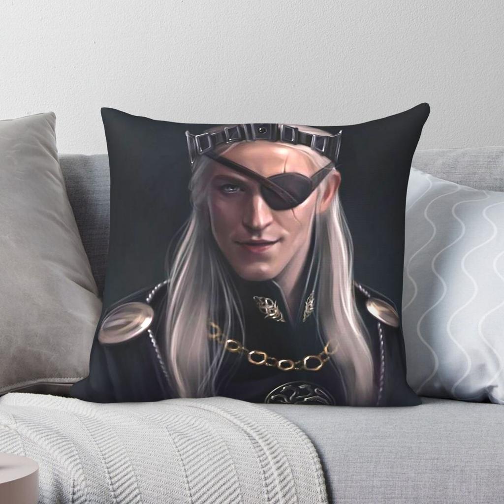 Ice And Fire Aemond Targaryen Square Pillowcase Polyester Linen Velvet Pattern Decorative Throw Pillow Case Home Cushion Cover