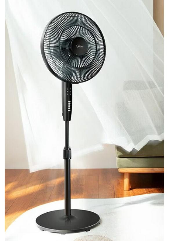 Midea 7-Blade Pedestal Fan with Remote Control CN plug (adapter included)