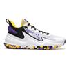 Li Ning Kids Comfortable Non-Slip Wear-Resistant Rebound Basketball Shoes Kids Sneakers White Purple Black YKBU050-3