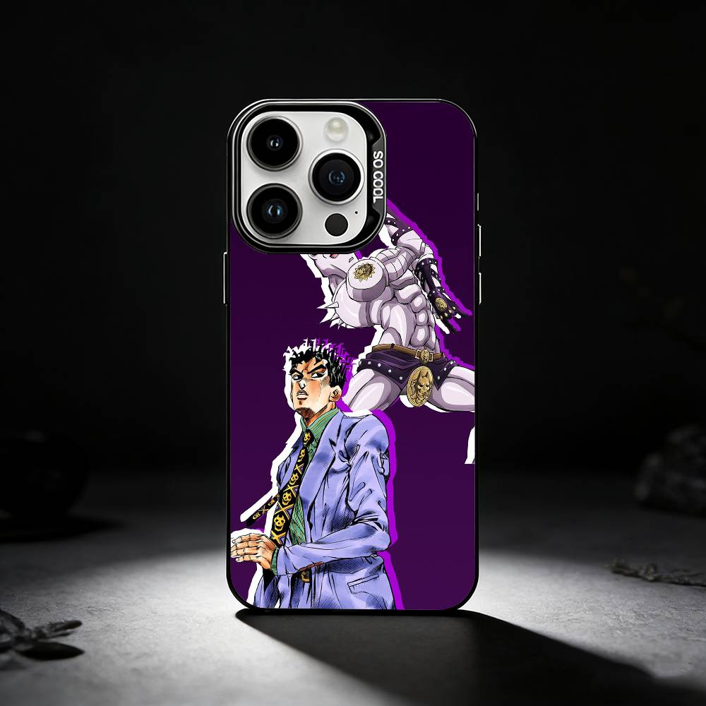 K-Kira Yoshikage Phone Case For iPhone 17,16,15,14,13,12,11 Plus,Pro Max,XS,Colored Silver Phone Case