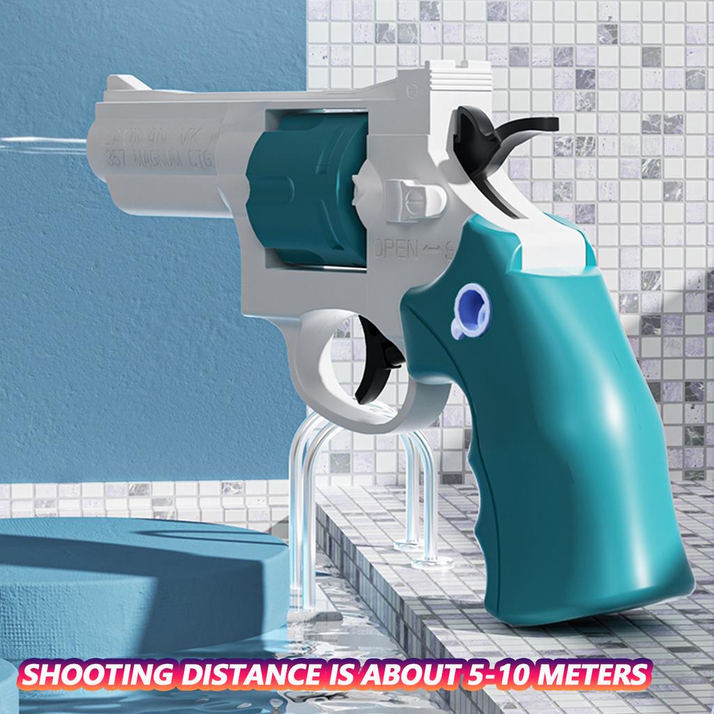 Revolver Water Gun Toys Summer Outdoor Beach Pool Toy Role-Playing Sheriff Pistol Kids Birthday Party Gift