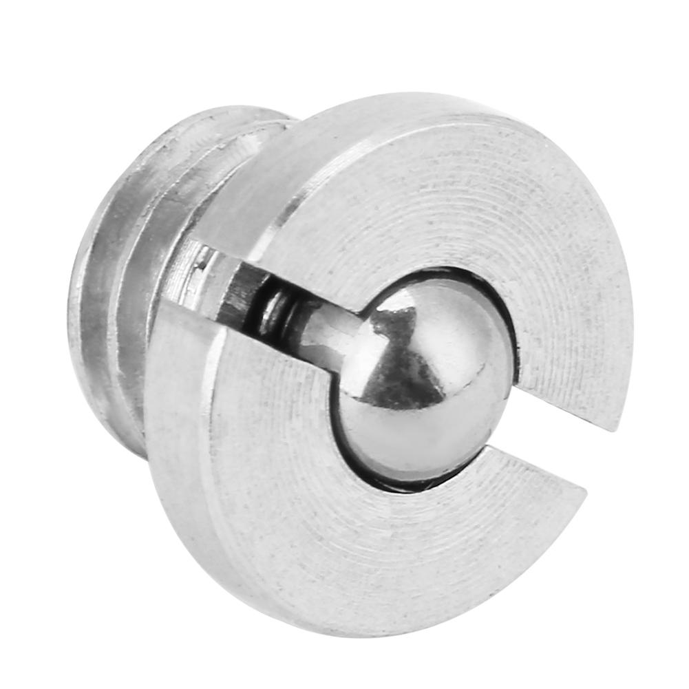5pcs Screw Threaded Stainless Steel Flanged Ball Spring Plungers Set (M5*5)