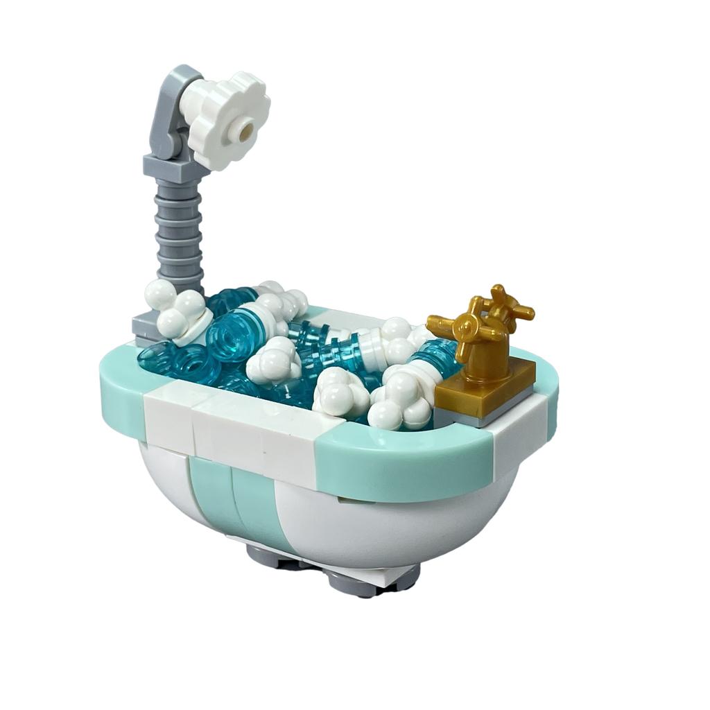 City MOC Furniture Desktop Game Computer Table Desk Piano Prints Set Building Blocks Toys for Children Assemble Bricks Parts