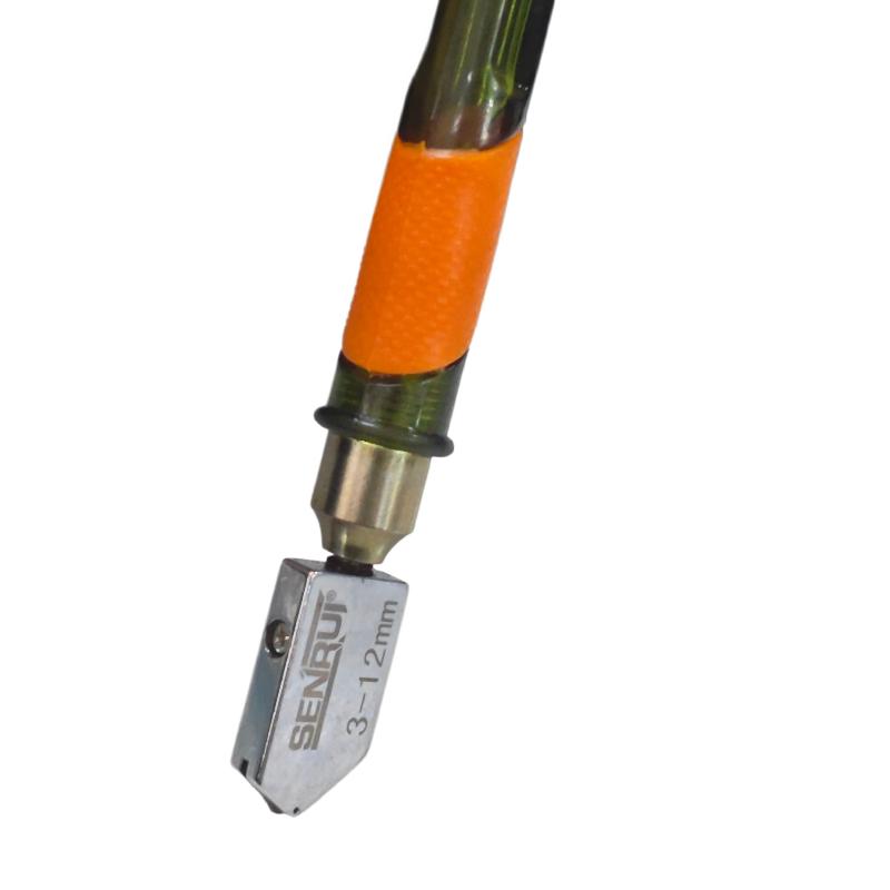 1 Set Portable Glass Cutter Professional Glass Tile Cutter Hard Alloy Cutting Head Window Craft Glass Knife Hand Tool