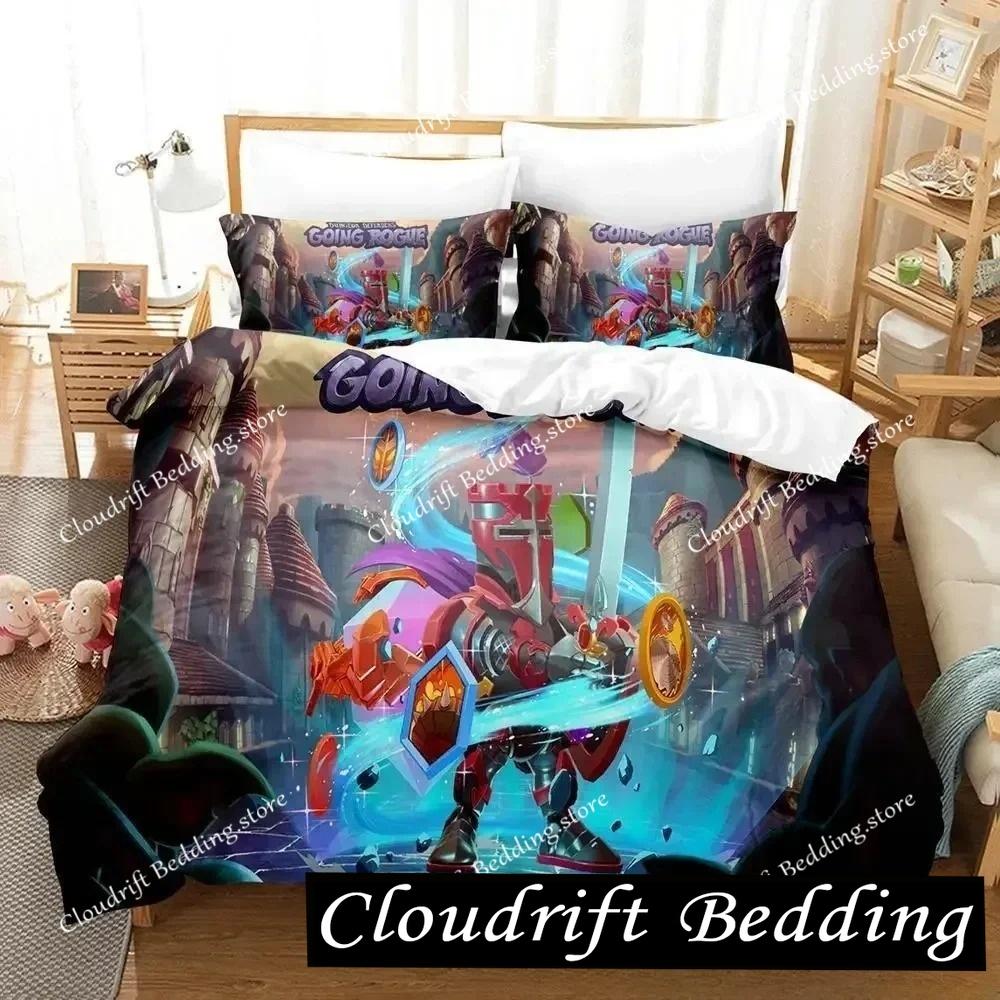 Game Dungeon Defenders Bedding Set Cartoon Anime Adult Kid Bedroom Duvet Cover Sets 3D Print Anime Home Textile