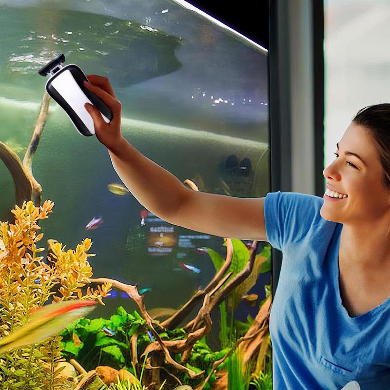 Magnetic Aquarium Glass Cleaner Fish Tank Glass Cleaner Wear Resistant Floating Fish Tank Dirt Remover Tool For Kitchen Bathroom