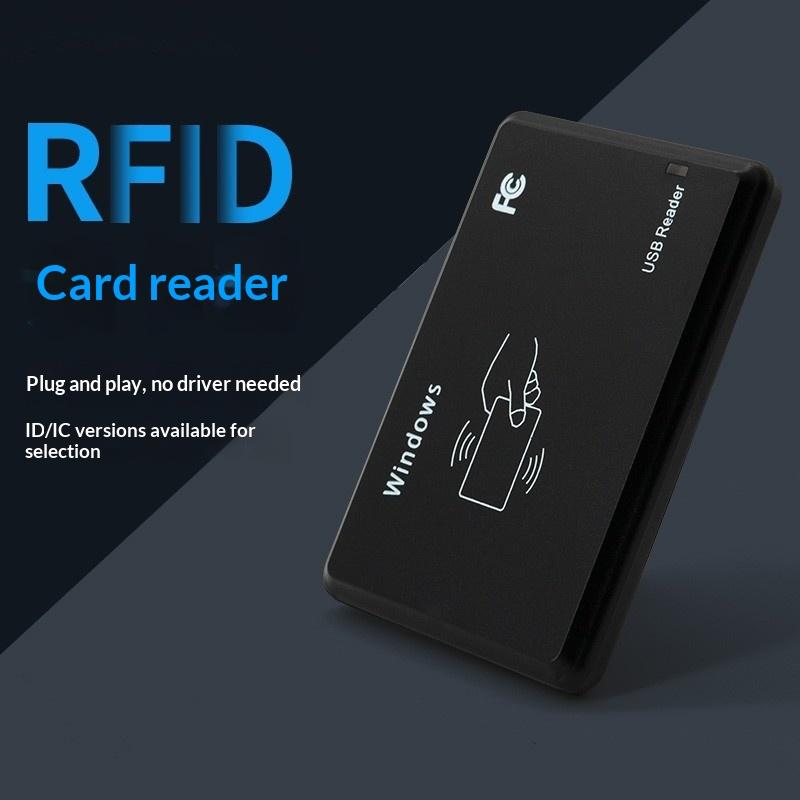 Lettore di schede RFID ID Prossimità USB 125KHz 13.56MHz Controllo Accessi Compatibile Tag Em4100 Em4305 T5577 Nessun Driver Necessario