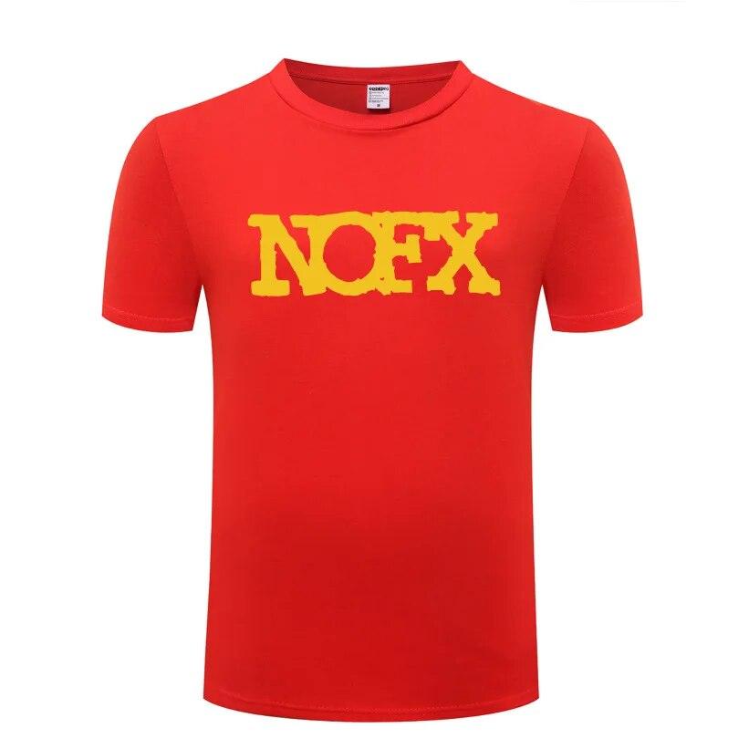 Hudba Punk Rock Trička NOFX Unisex Hip Hop Krátký rukáv O Výstřih Bavlněné Unisex tričko Cool Funny Streetwear Top Tričko Velká velikost Léto