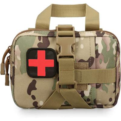 Upgrade Tactical EMT Pouch Rip Away Molle Medical Kit IFAK Tear-Away Erste-Hilfe-Set für Reisen, Outdoor, Wandern, Notfall-Überlebenstasche