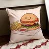Smoky Burger Cushion Cover Reversible Soft Durable Pillow Cover Home  Car MultiScene Use for Daily Comfort