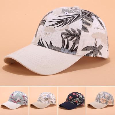 FAITOLAGI Damen-Baseballmütze mit Blumen-Stickerei, Sommer-Visier, verstellbare Mädchen-Snapback-Kappe