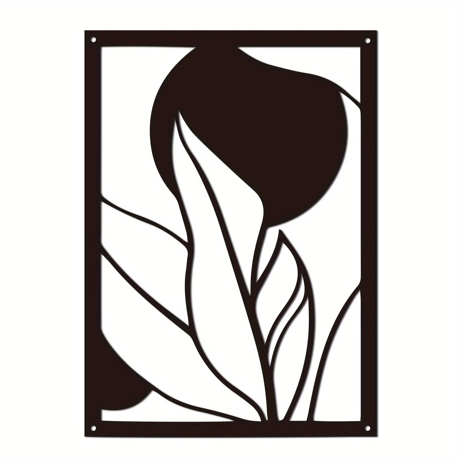 

Современный декор стен из металла середины века. Уникальное настенное искусство для гостиной, офиса, столовой и вестибюля. Стильное и элегантное украшение. чёрный