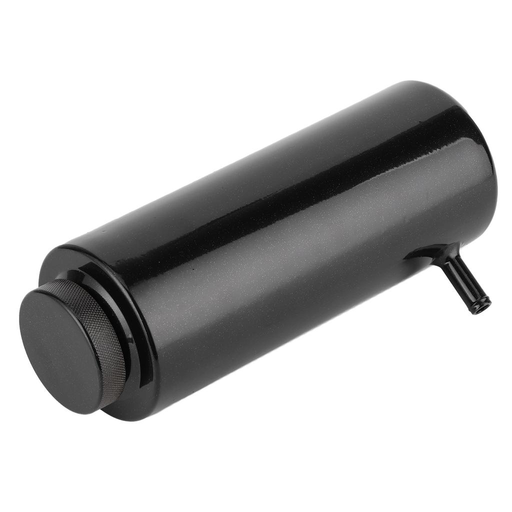 Réservoir de récupération d'eau de refroidissement pour radiateur en aluminium 80 ml Réservoir de trop-plein Automobile Universel Noir