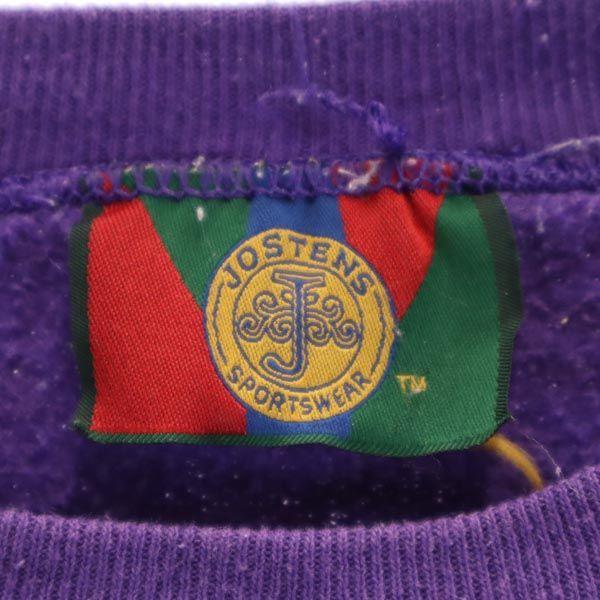JOSTENS 90s Old Los Angeles Lakers Print Long sleeve sweat trainer purple Men's Used