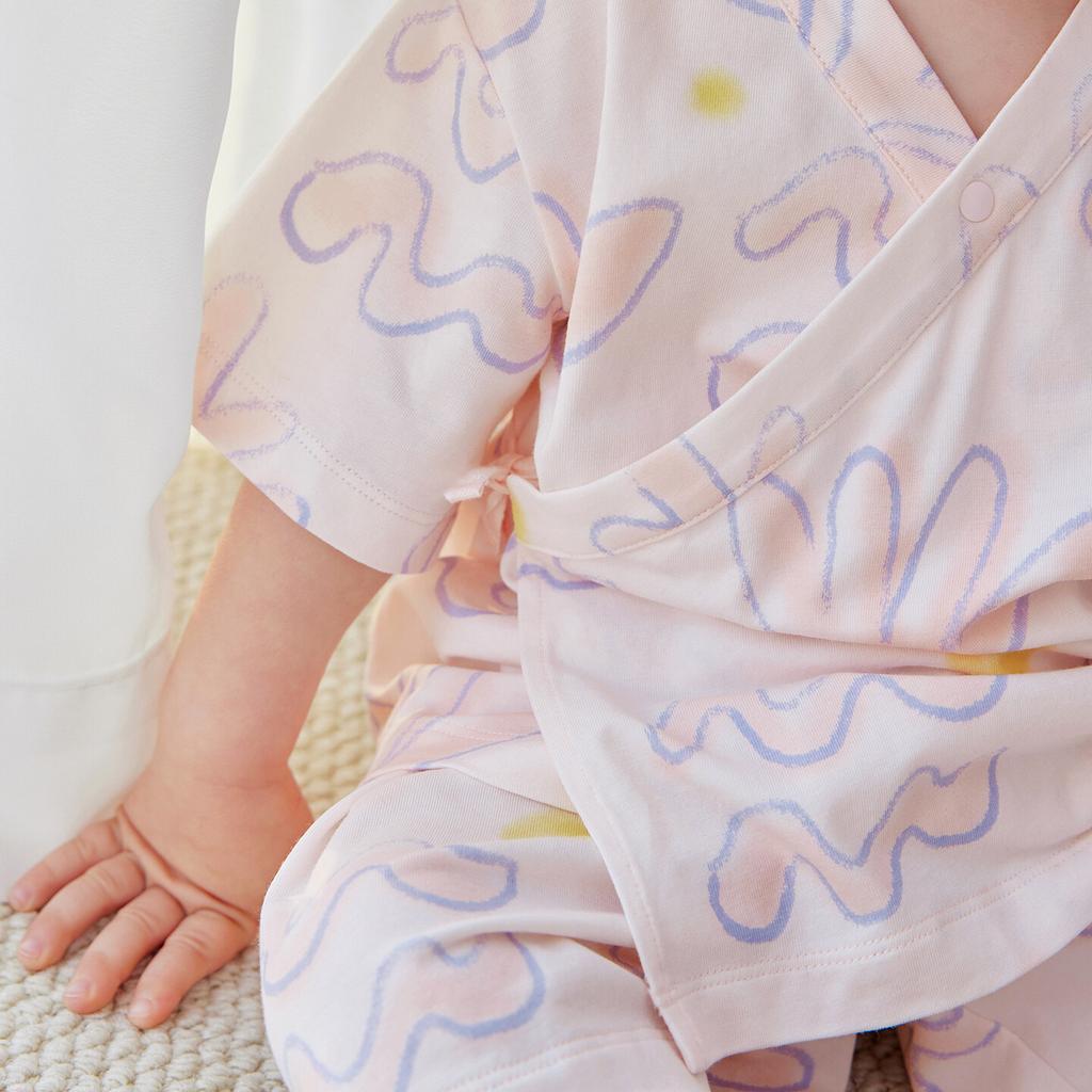 Mini Balabala Children's Home Set Soft Skin friendly Bamboo Cotton Tank Top Shorts Baby Sleepwear 2026 Summer Edition