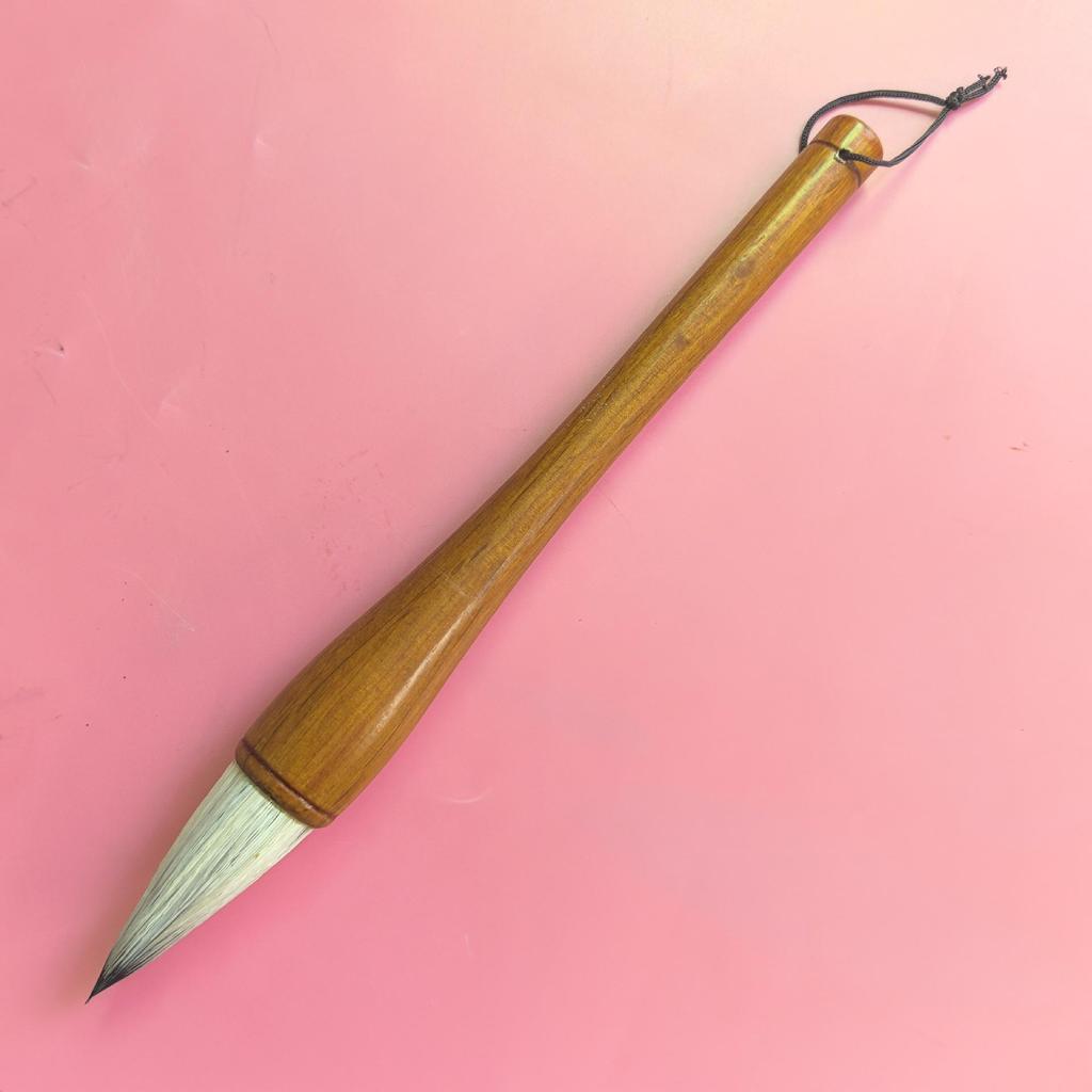 Sheep Hair Short-Tip Brush for Chinese Painting & Calligraphy - Ti Dou Wan, Enhanced Thin Tip