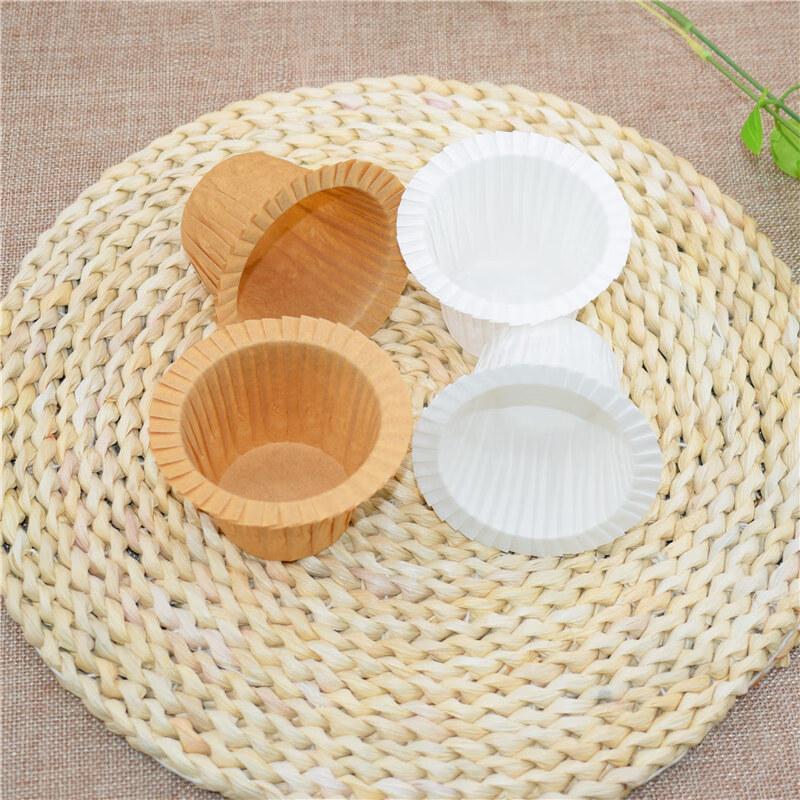 Disposable Rolled-Edge Baking Paper Cups