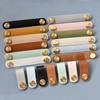 Artificial Leather Nordic Kitchen Wardrobe Cabinet Environmentally Soft Drawer Handle Leather Handle Door Pulls Furniture Knobs