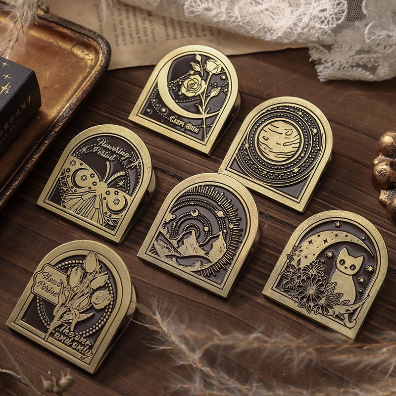 Kreativní scrapbooking deníkový kovový klip unikátní design kovový klip sada rekvizit pro foto školní kancelářské potřeby