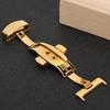 Rostfritt Stål Klockspänne Spänne Klockarmband Spänne Ersättningstillbehör Guld