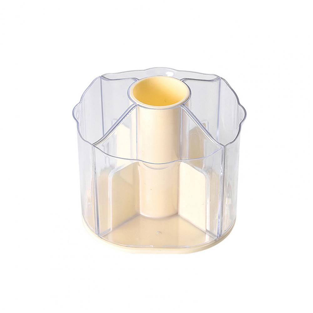 

Прозрачный держатель для кистей для макияжа, съемные отделения, коробка для макияжа, вращающаяся на 360 градусов коробка для хранения кистей для макияжа, держатель для дома ITALY