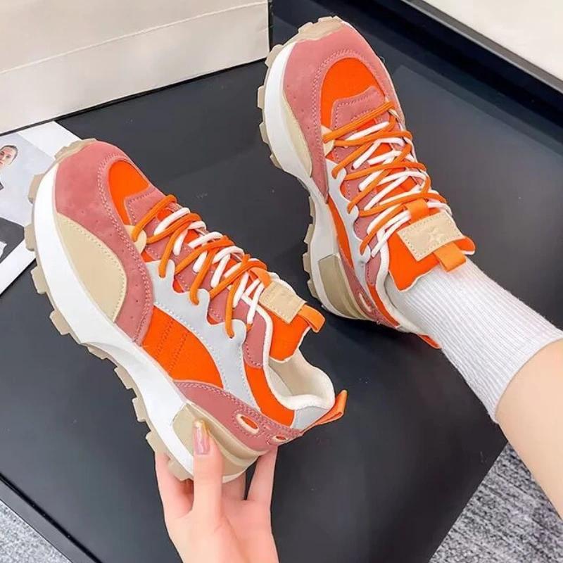 Fashion 2025 New High On Platform Breathable Woman Footwear Sale Deals Walking Original Designer Luxury 39 New In Casual Shoes for Women