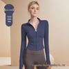 Women's Quick-Dry Sun Protection Stand Collar Yoga Jacket - Long Sleeve Fitness & Running Top