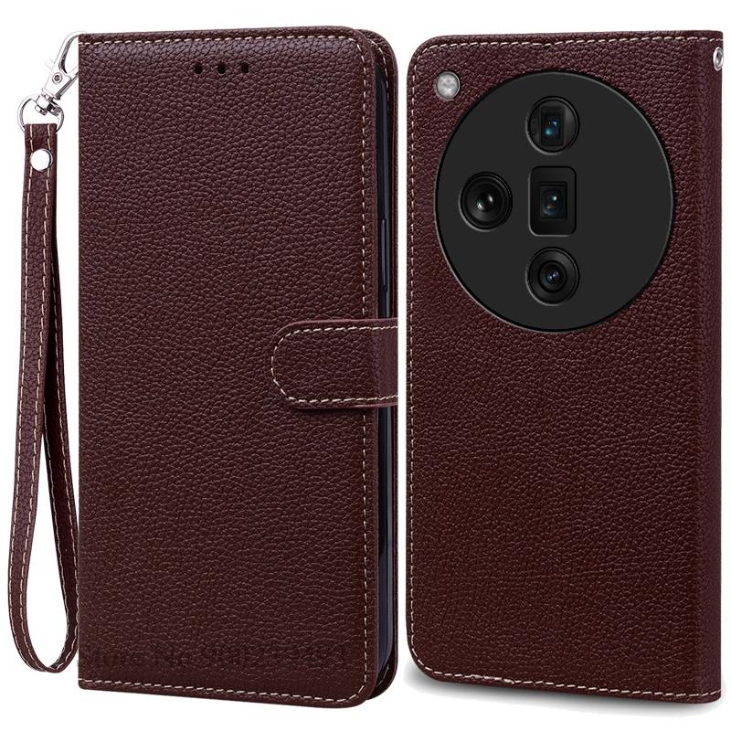 For OPPO Find X7 Case Leather Wallet Flip Case For OPPO Find X7 Ultra Case Soft Silicone Cover Coque Fundas Shell