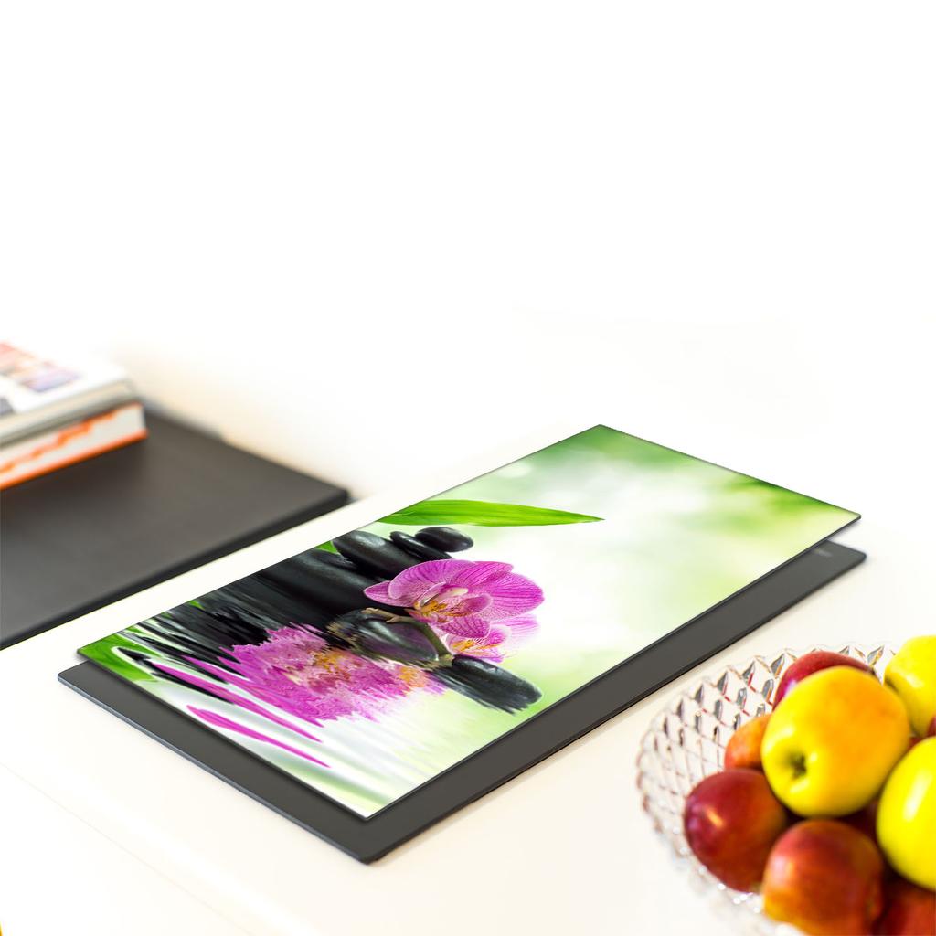 SZKLANA DESKA DO KROJENIA 30x52 Orchidea