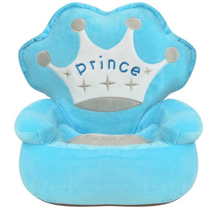 VidaXL Plush Chair for Children Prince Blue 80157
